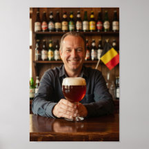 Affiche de bienvenue de l'auberge belge