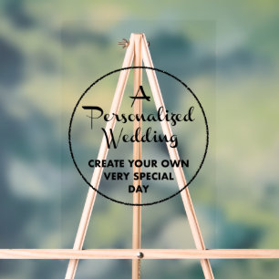 Affiche de bienvenue de mariage personnalisée 18"