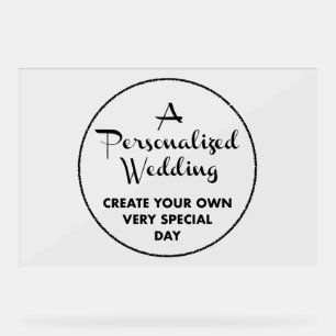 Affiche de bienvenue de mariage personnalisée 24"