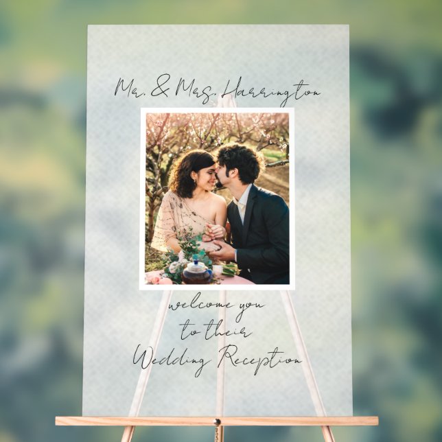 Affiche de bienvenue de réception de mariage (Neutre)