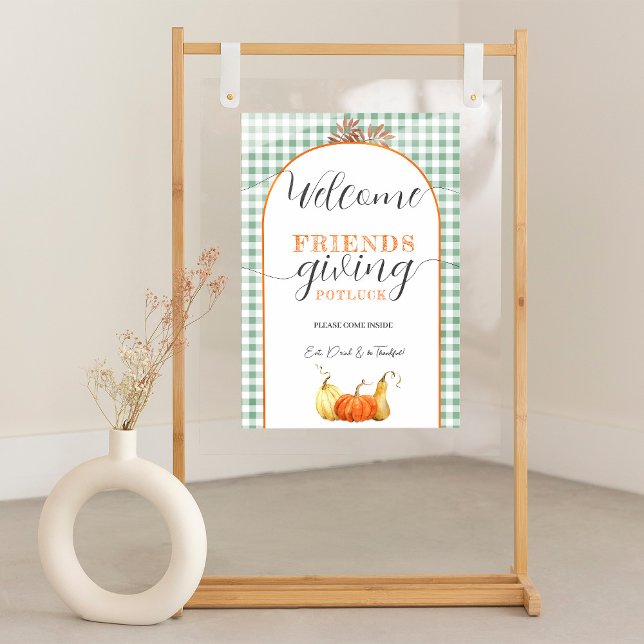 Affiche de bienvenue de Thanksgiving, Dîner d'acti (Créateur téléchargé)