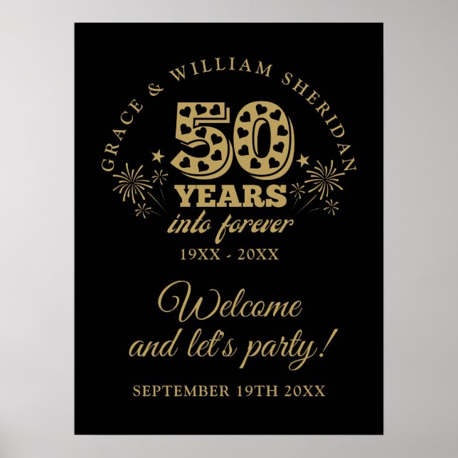 Affiche de bienvenue du 50e anniversaire de Foreve (Devant)