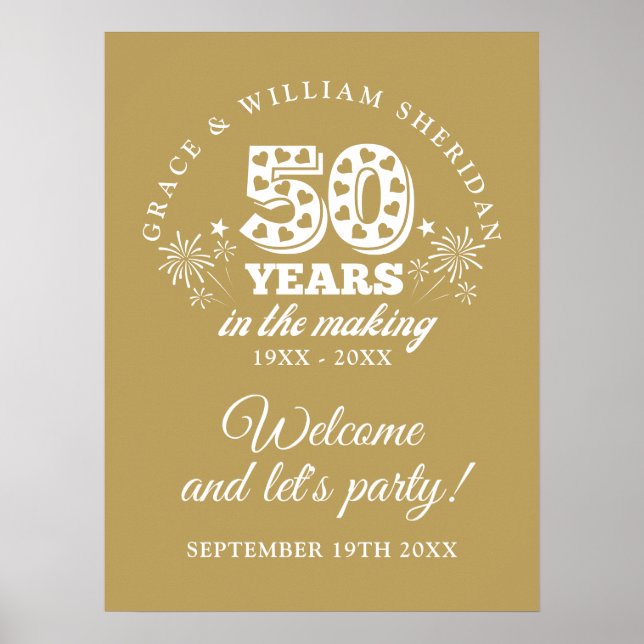 Affiche de bienvenue du 50e anniversaire de Making (Devant)