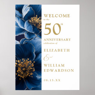 Affiche de bienvenue du 50e anniversaire du Blue E