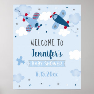 Affiche de bienvenue du Baby shower des étoiles d'