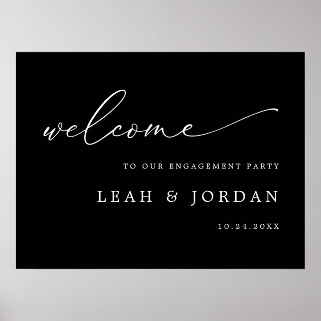 Affiche de bienvenue du Black Calligraphy Engageme (Devant)