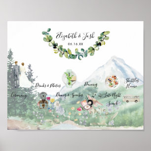 Affiche de bienvenue du calendrier des Mariages in