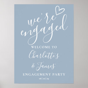 Affiche de bienvenue du Dusty Blue Engagement Part