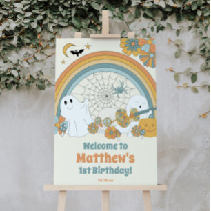 Affiche de bienvenue hôte Halloween Éffrayante sup