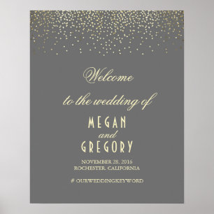 Affiche de bienvenue Mariage de particules de Conf