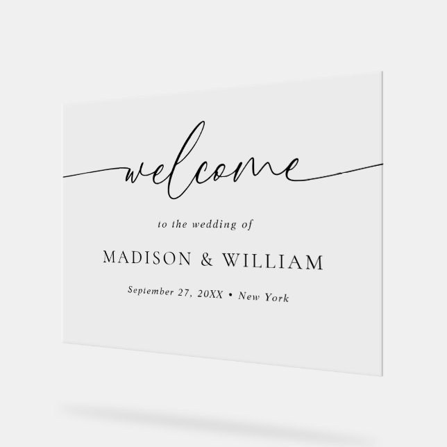 Affiche de bienvenue Mariage de script minimal mod (Angle)