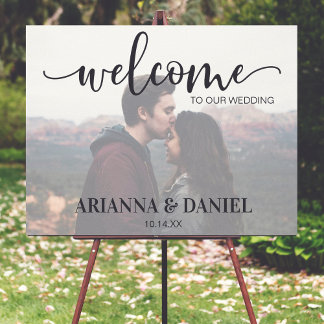 Affiche de bienvenue Mariage photo
