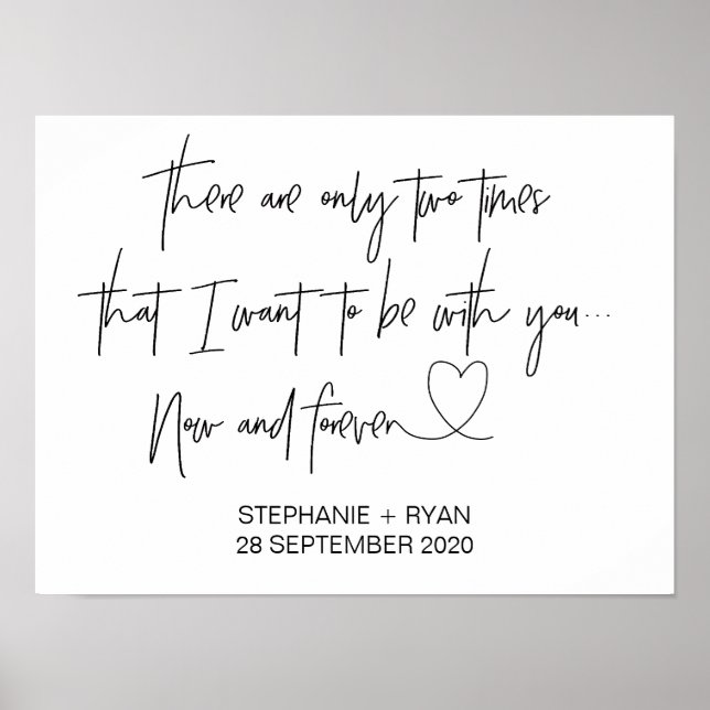 Affiche de bienvenue moderne de réception de maria (Devant)