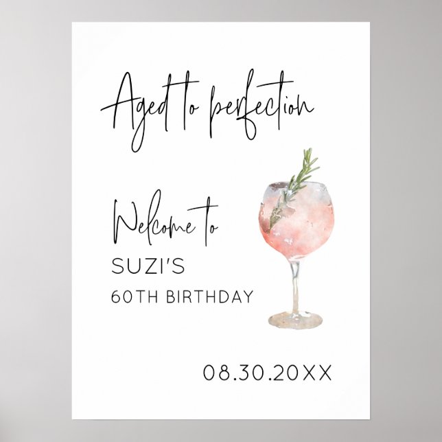 Affiche de bienvenue numérique du parti de la perf (Devant)