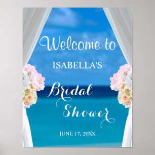 Affiche de bienvenue Ocean Beach Summer Fête des