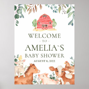Affiche de bienvenue pour la baby shower Défilé de