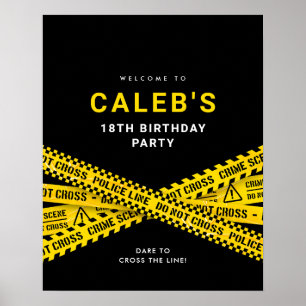 Affiche de bienvenue pour la fête d'anniversaire d