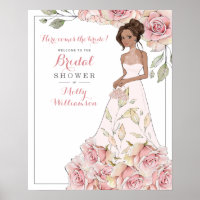 Affiche de bienvenue pour la fête prénuptiale de l