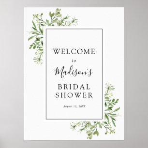 Affiche de bienvenue pour une Baby Shower Simple V