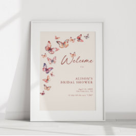 Affiche de bienvenue pour une soirée de mariage bo