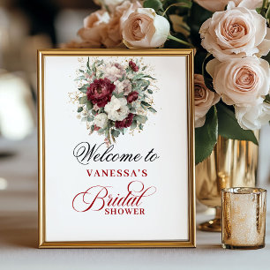 Affiche de bienvenue pour une soirée de mariage ch