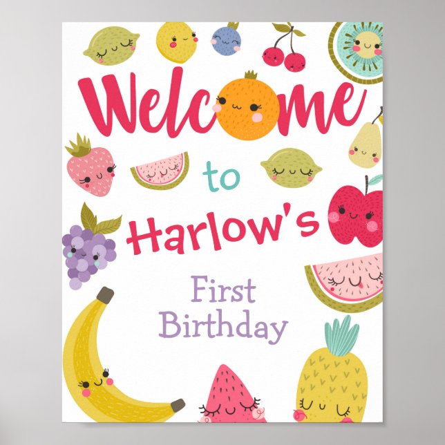 Affiche de bienvenue Tuttifrutti (Devant)