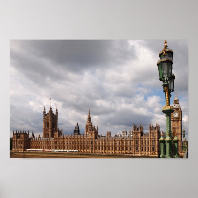 Affiche de Big Ben et des Chambres du Parlement à  (Devant)