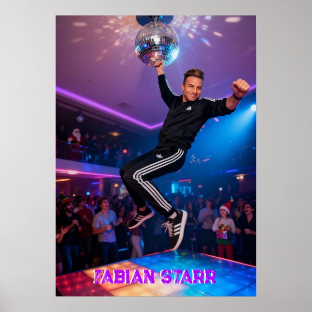 AFFICHE DE BILLE EN DISCO - FABIAN STARR (Devant)