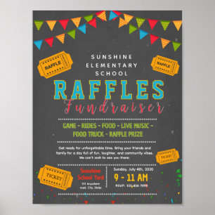 Affiche de billet de tombola éditable pour collect