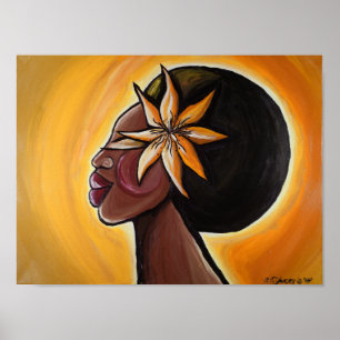 Affiche de bois d'ébène