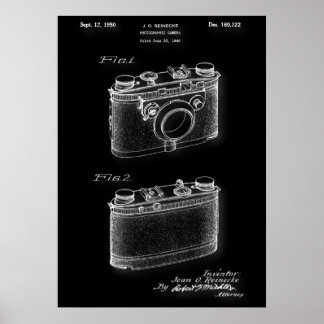 Affiche de brevet de la caméra photographique