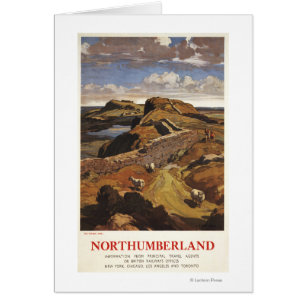 Affiche de British Rail du mur et des moutons de