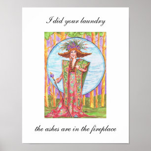 affiche de buanderie