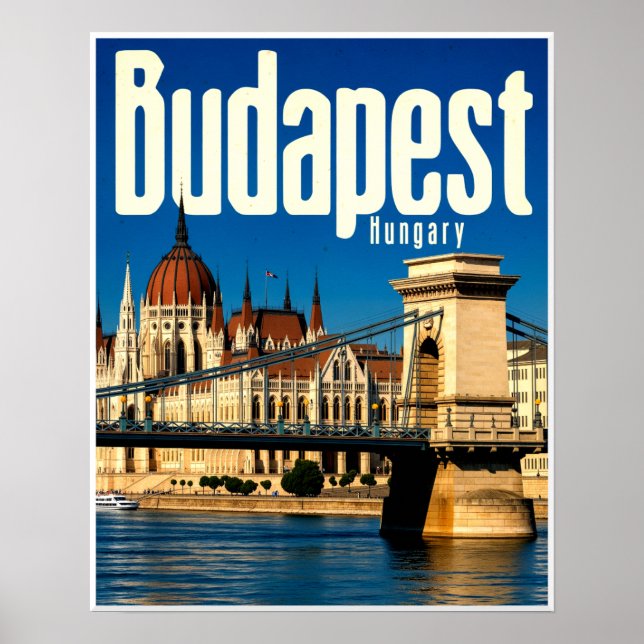 Affiche de Budapest, Hongrie  (Devant)