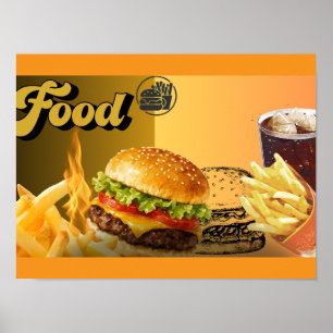 Affiche de Burger de Restaurant de Fast Food - Dél