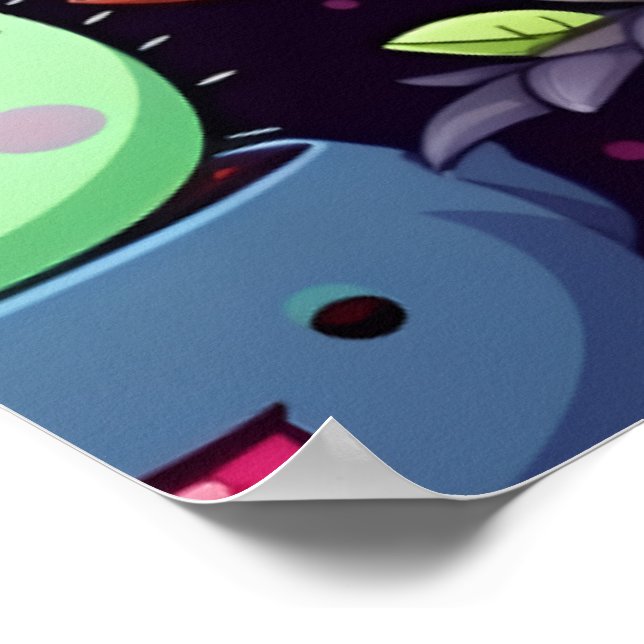 Affiche de cactus Kawaii (Coin)