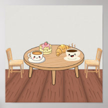 Affiche de Café Petit Déjeuner Cosy | Café, Crêpes