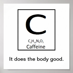 Affiche de caféine