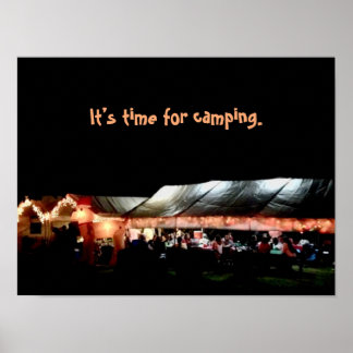Affiche de camping
