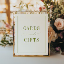 Affiche de cartes vertes et cadeaux ROWAN