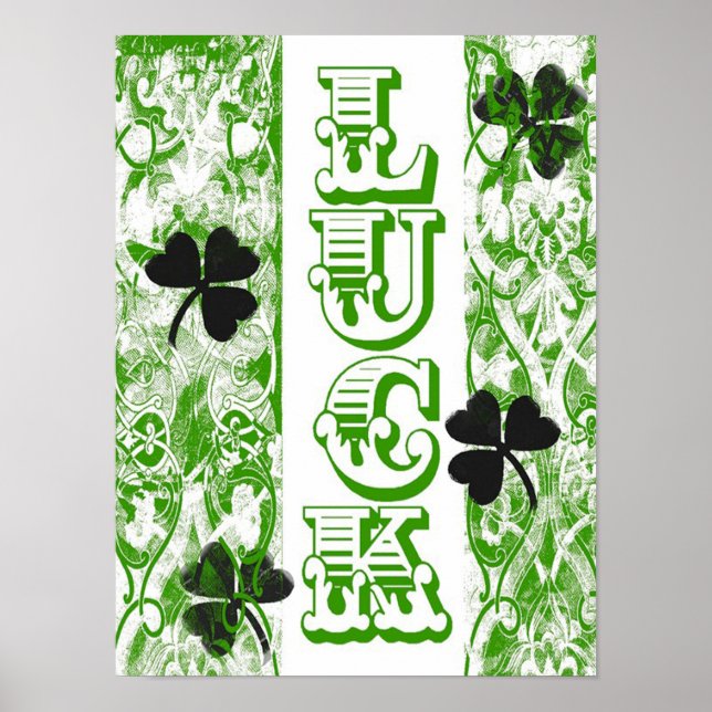 Affiche de chance pour la Saint-Patrick (Devant)