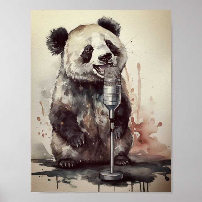 Affiche de chant de la Panda Music Factory (Devant)