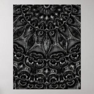Affiche de Charcoal Mandala