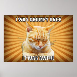 Affiche de chat de zen