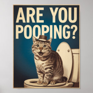 Affiche de chat drôle Êtes-vous en train de fair