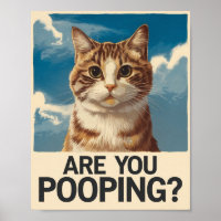 Affiche de chat drôle | Êtes-vous en train de fair