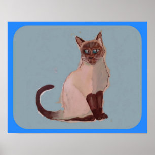 Affiche de chat stylisée