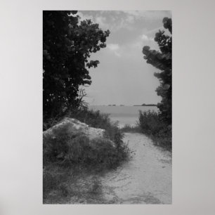 Affiche de chemin de plage