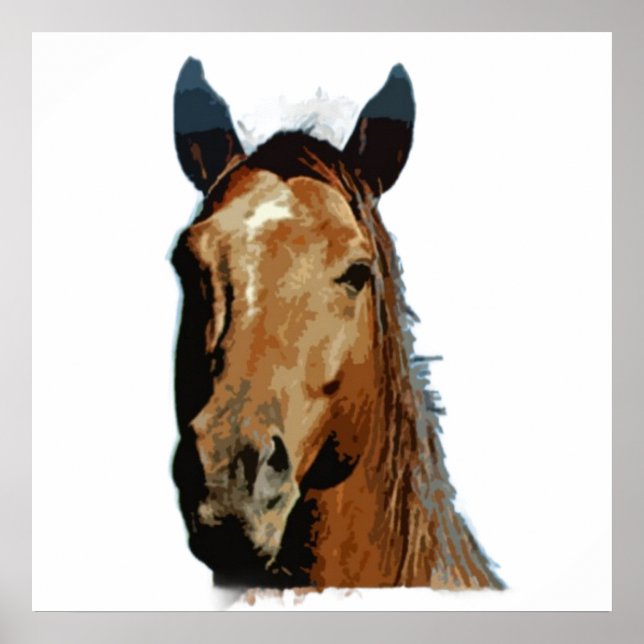 Affiche de cheval à imprimer (Devant)