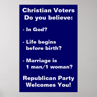 Affiche de Christian Voters
